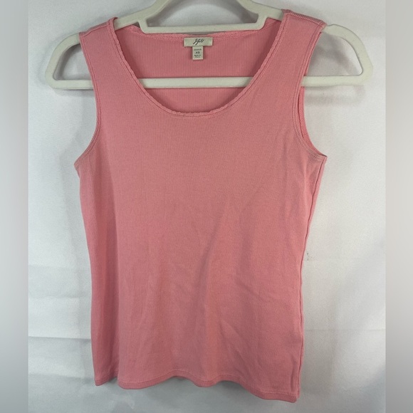 J Jill bubble gum winner tank top. So cute either way lace trim! Size XS - Picture 1 of 4